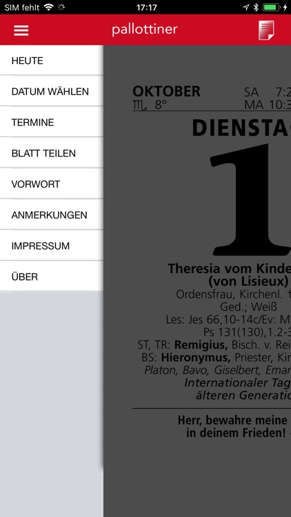 Pallottiner Kalender 2019 screenshot-3