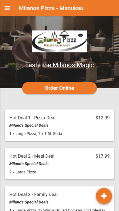 Milanos Pizza screenshot 2