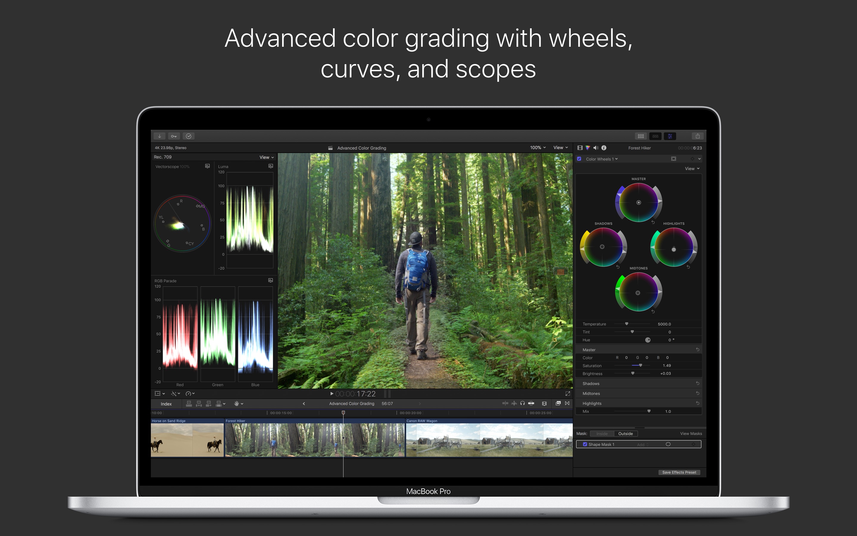 Screenshot do app Final Cut Pro