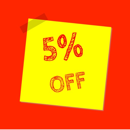 Sticky Note Discount Stickers icon