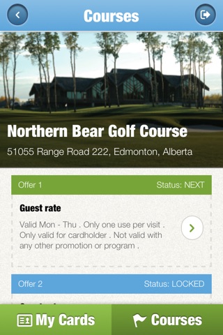 Canada Golf Card screenshot 3