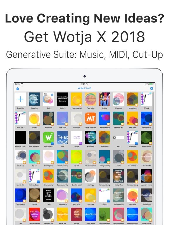 Wotja X 2018: Generative Suite screenshot 10