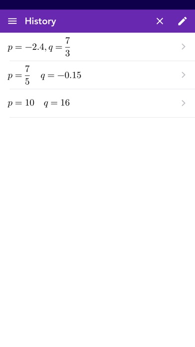 Quadratic Formula PQ PRO screenshot 4