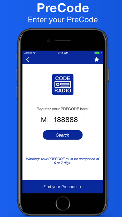 Radio Code screenshot 2