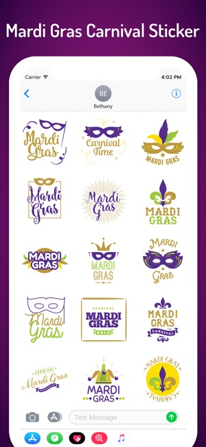 Mardi Gras Carnival Stickers(圖2)-速報App