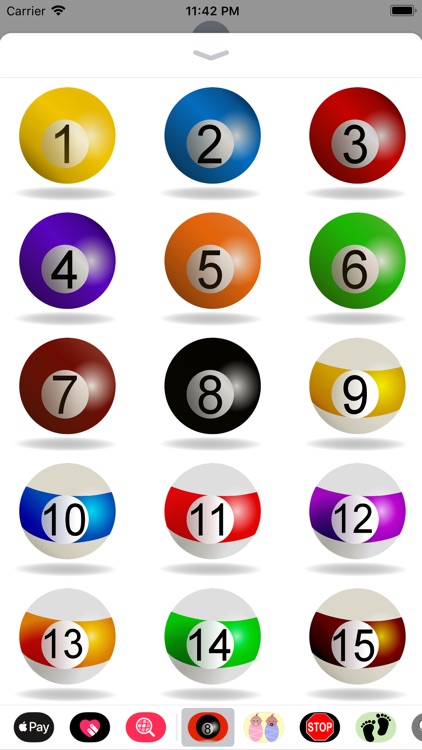 Billiard Balls Sticker Pack