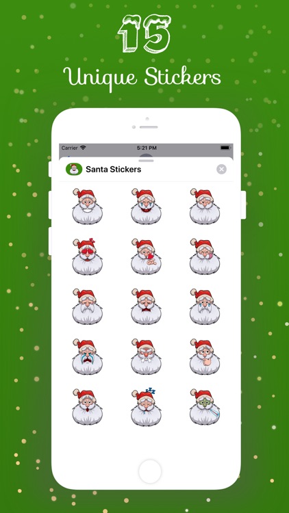 Santa Emoji Holiday Stickers