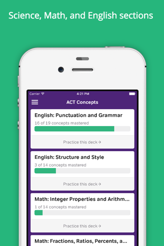 ACT Practice Flashcards - náhled