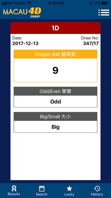 Macau4d Result screenshot-4