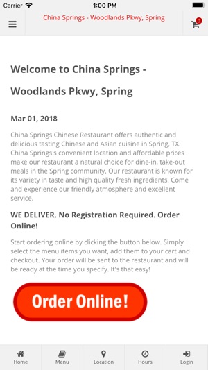 China Springs Restauran Spring