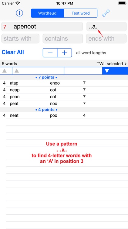 Words Finder Wordfeud/TWL