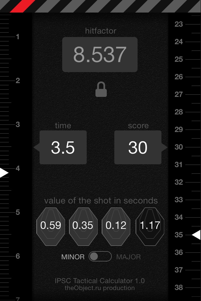 IPSC Tactical Calculator screenshot 2