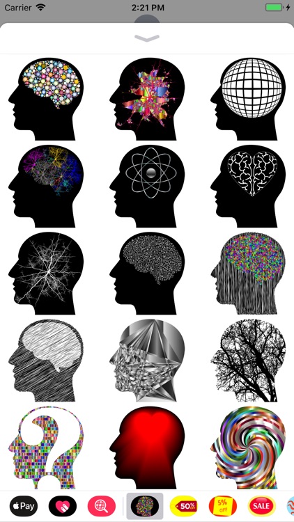 Cranial Abstract Art Stickers screenshot-0