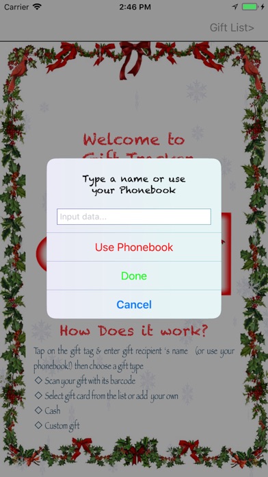Gift List Tracker screenshot 2