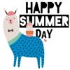 Summer Animal N Cactus Sticker