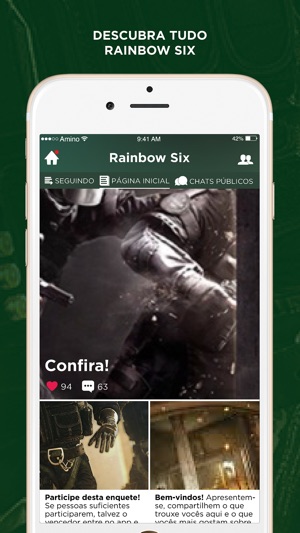 Amino para: Rainbow Six em PT