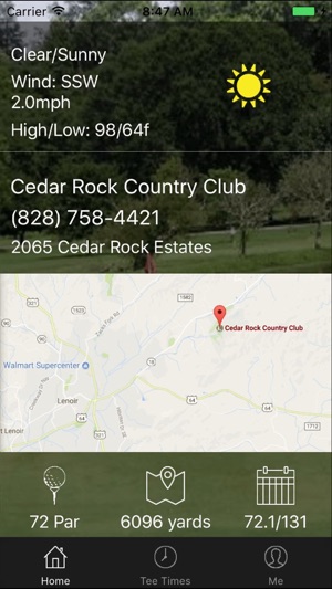 Cedar Rock Golf Tee Times(圖2)-速報App