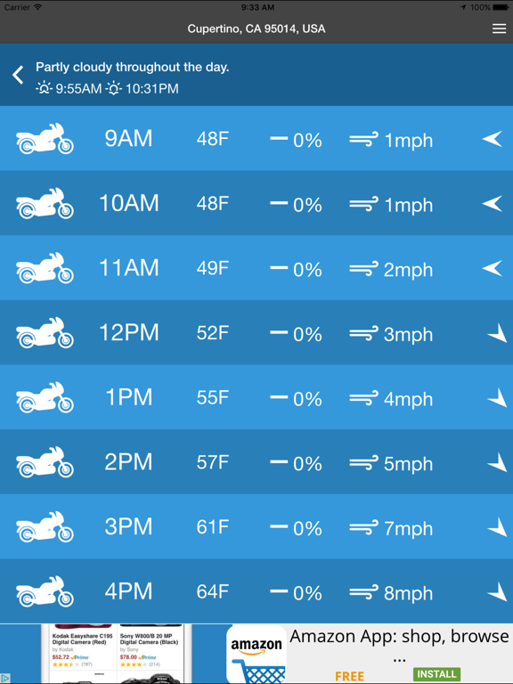 Motorcycle Weather screenshot