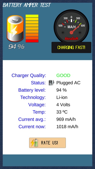 Battery and charger test screenshot 3
