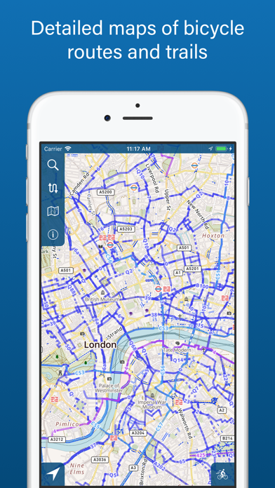Bike Maps — Bicycle Routes & Trails Screenshot 1