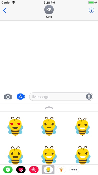 Bee stickers - Animal emoji screenshot 2