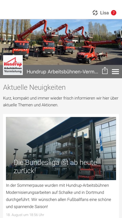 Hundrup Arbeitsbühnen