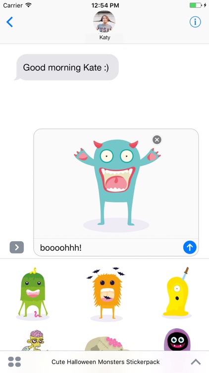 Cute Halloween Monsters Stickerpack