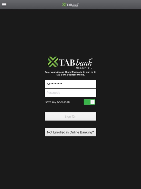 TAB Bank Business for iPad