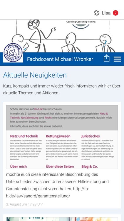 Fachdozent Michael Wronker