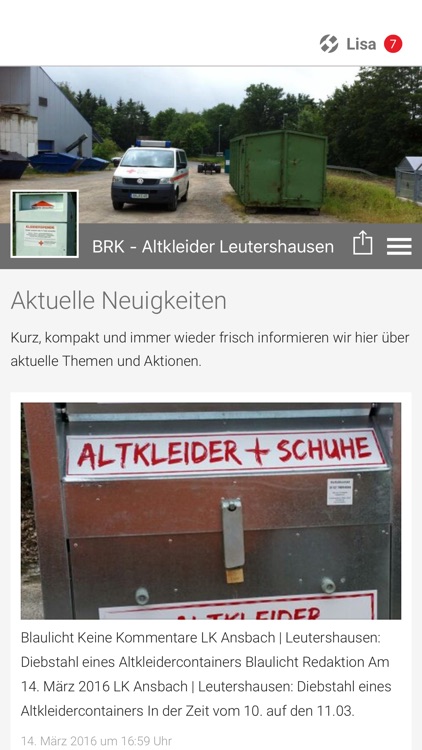 BRK - Altkleider Leutershausen