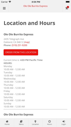 Ole Ole Burrito Express