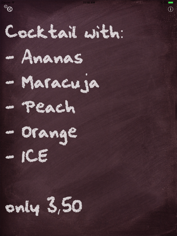 Promotion Blackboard - náhled