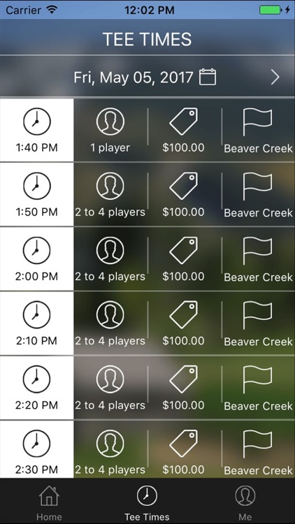 Beaver Creek Golf Tee Times