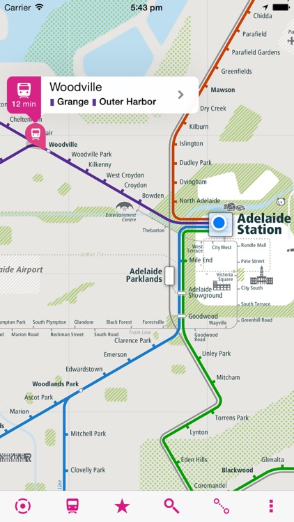 Adelaide Rail Map