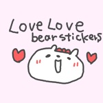 LOVELOVELOVE BEAR STICKERS