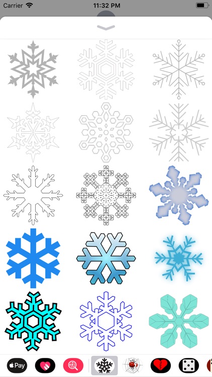 Snowflake Sticker Pack screenshot-3