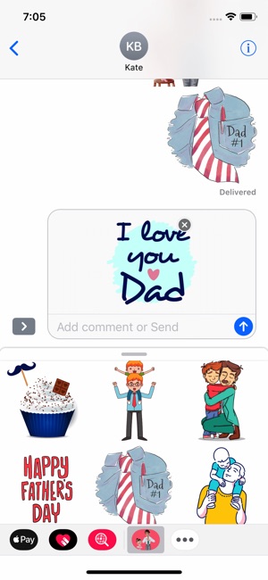 I Love You Daddy Stickers(圖3)-速報App