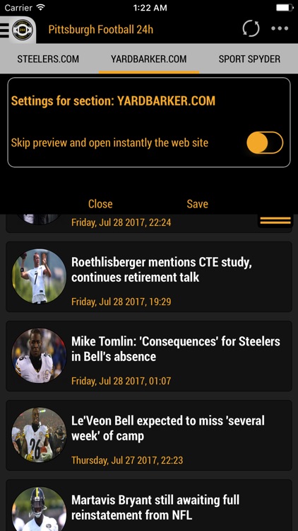 24h News for Pittsburgh Steelers