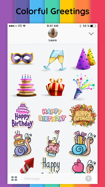 Happy Birthday Stickers Pack by salma akter