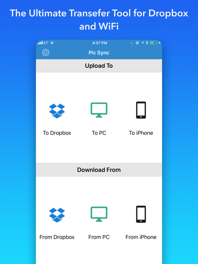 ‎Pic Sync for Dropbox + WiFi Screenshot