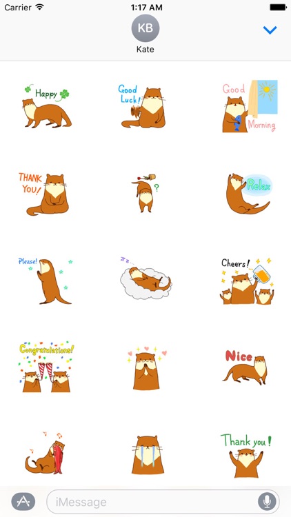 Cute Otter - Ottermoji Sticker