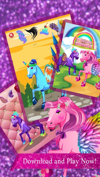 Princess Sparkle:Land Of Magic Pony Dressup Game Screenshot on iOS