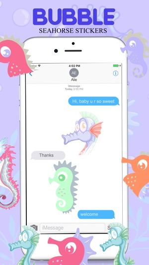 Bubble Seahorse Stickers(圖4)-速報App