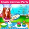 Welcome to the Carnival Funfair Snack Party game, in which you need to make so many different desserts and snacks for the guest