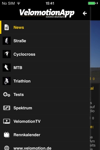 Velomotion App screenshot 2