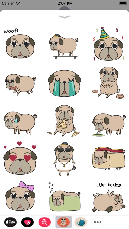 Pug Puppy Sticker Pack!