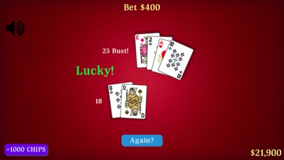 Blackjack 21 Deluxe Card Game screenshot 3