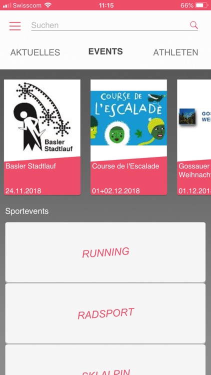 Datasport Event App