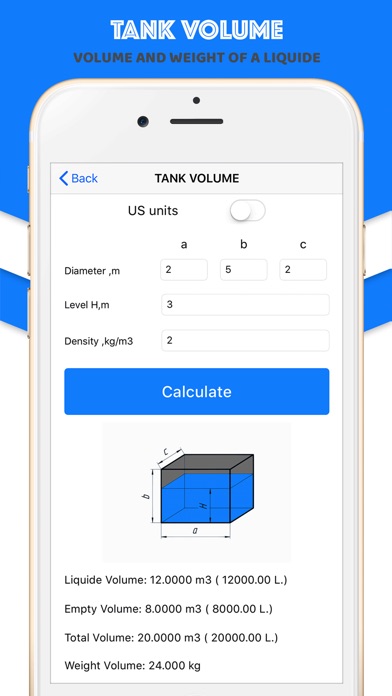 Volume of tank Calculator screenshot 3