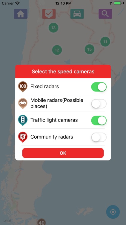 Speed cameras and red lights screenshot-7